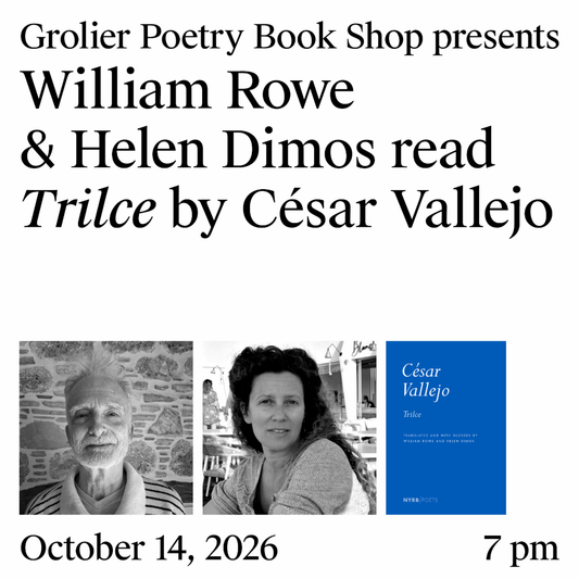 César Vallejo's 'Trilce': William Rowe and Helen Dimos – Cambridge, MA