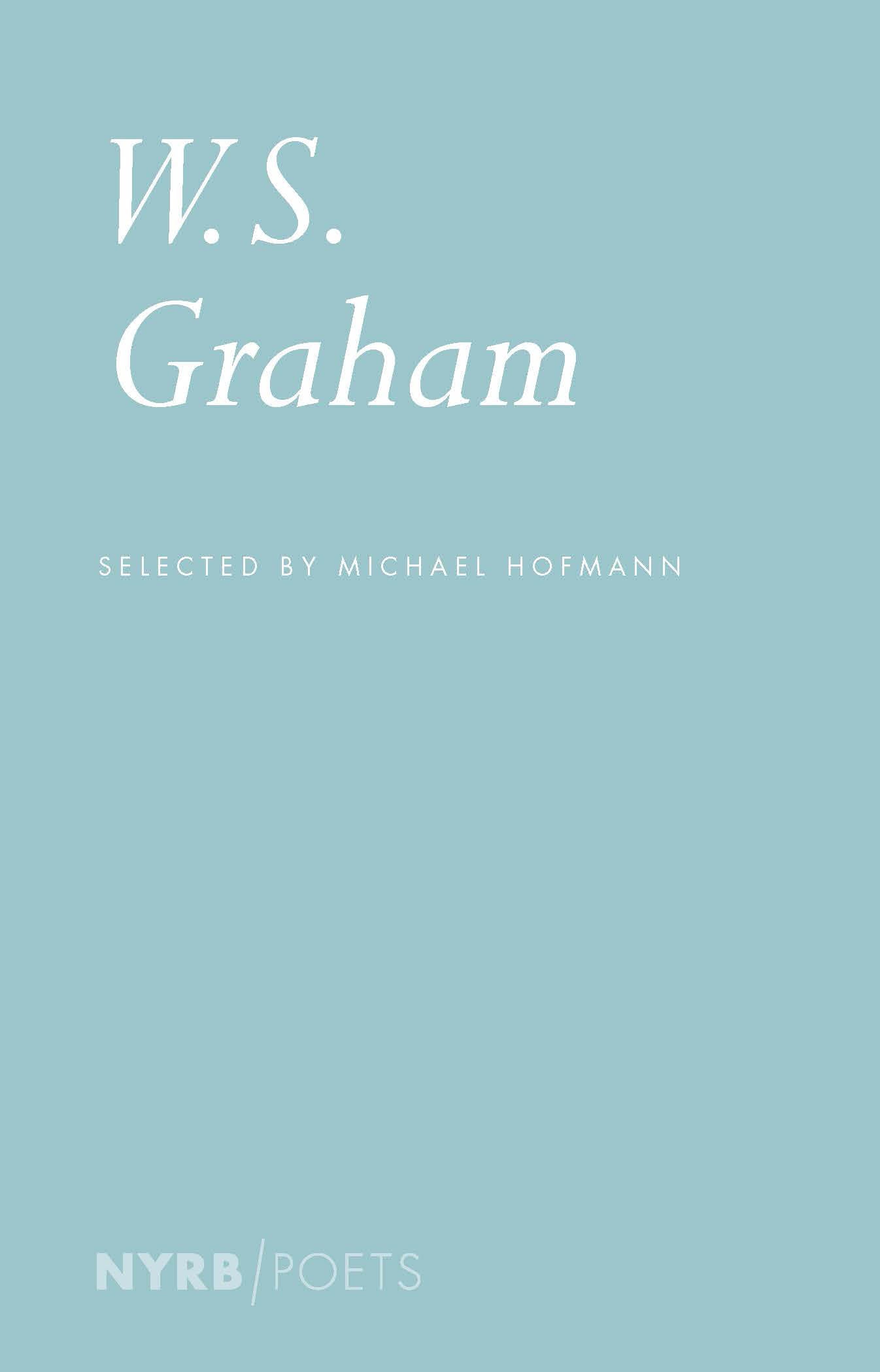 Sw Graham W.S. Graham – New York Review Books